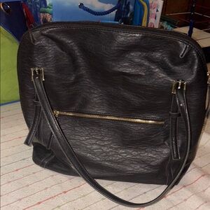 Elegant Black Leather Women's Bag
